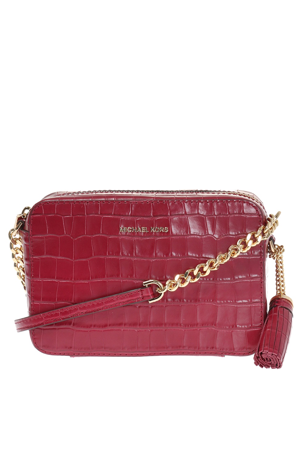 Michael kors best sale burgundy shoulder bag